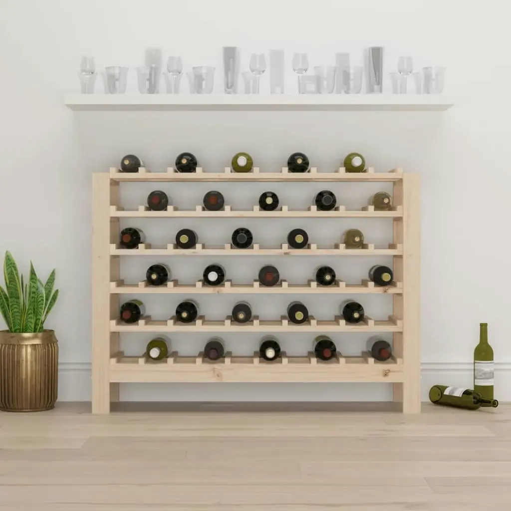 Wine Rack 109.5x30x82 cm Solid Wood Pine 822546