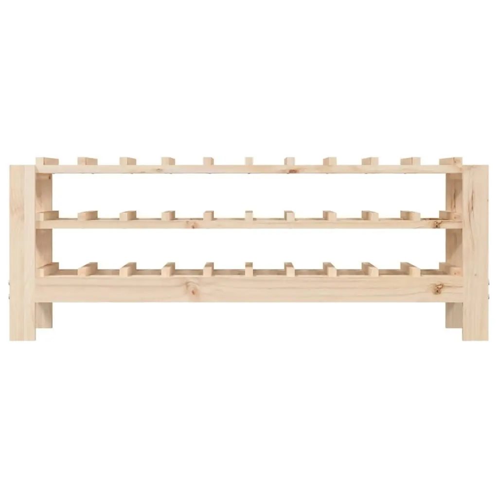 Wine Rack 109.5x30x42 cm Solid Wood Pine 822551