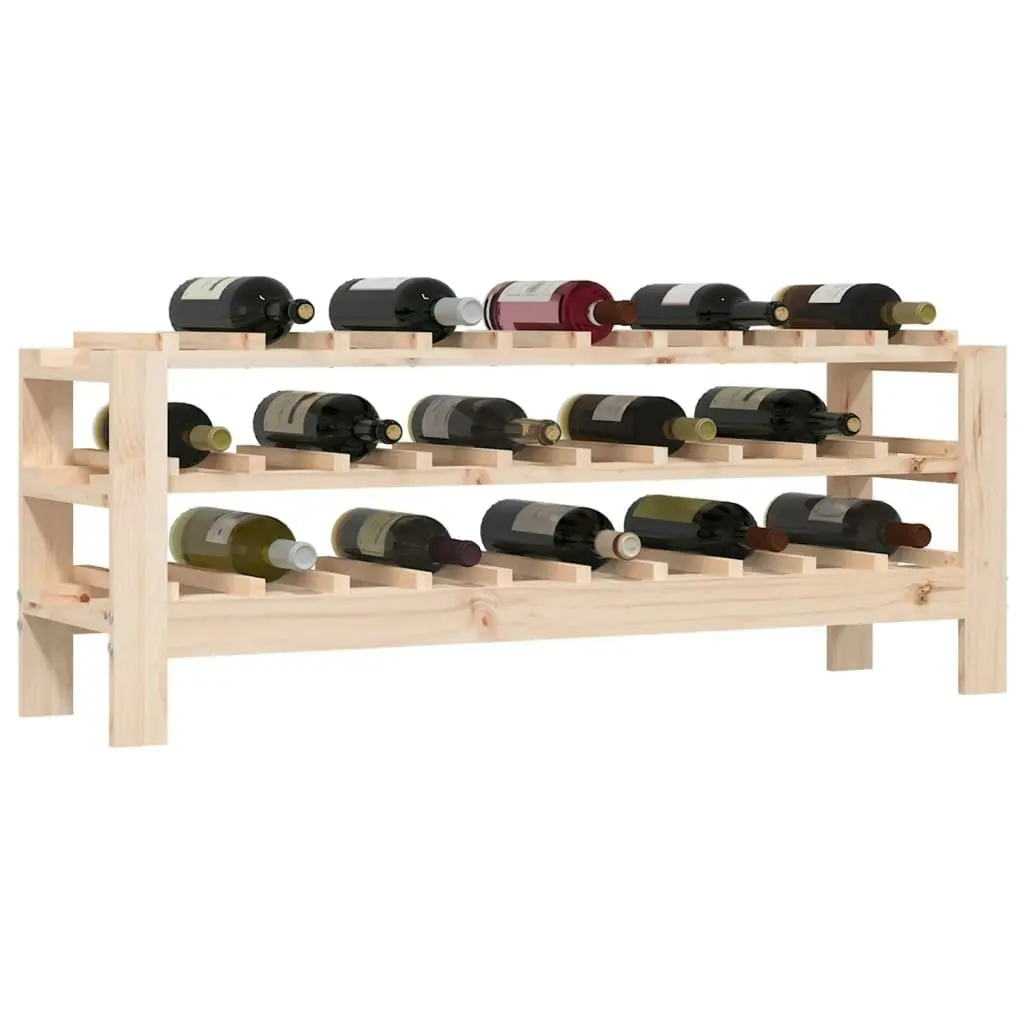 Wine Rack 109.5x30x42 cm Solid Wood Pine 822551