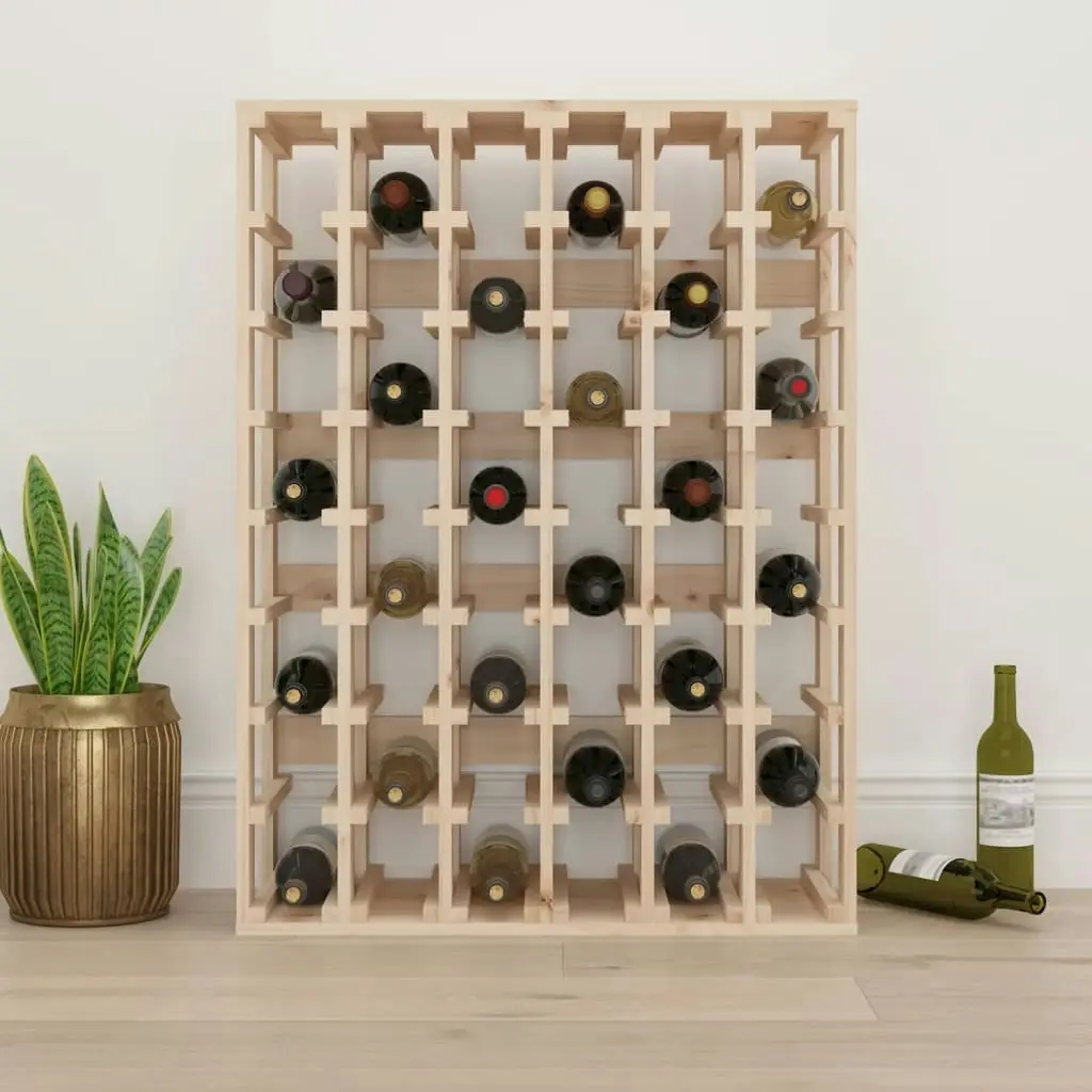 Wine Rack 70x33x94 cm Solid Wood Pine 822531