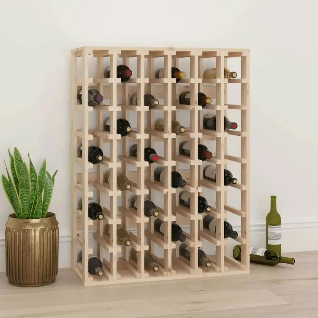 Wine Rack 70x33x94 cm Solid Wood Pine 822531