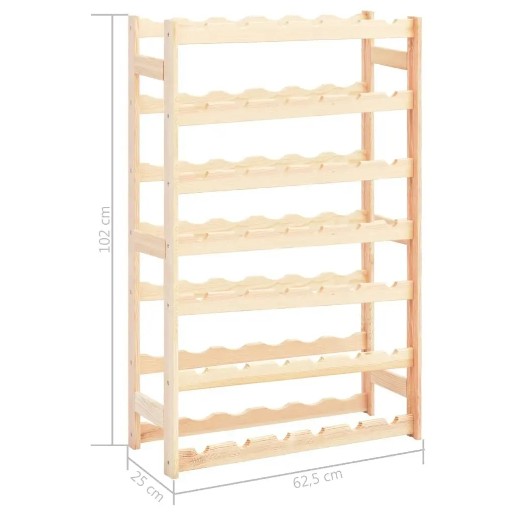 Wine Rack for 42 Bottles Solid Wood Pine 286195