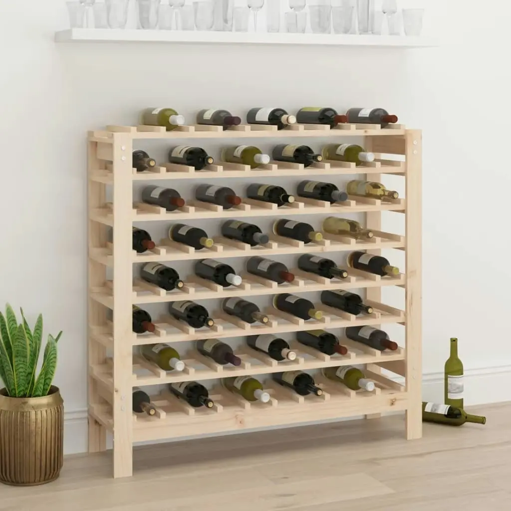 Wine Rack 109.5x30x107.5 cm Solid Wood Pine 822536