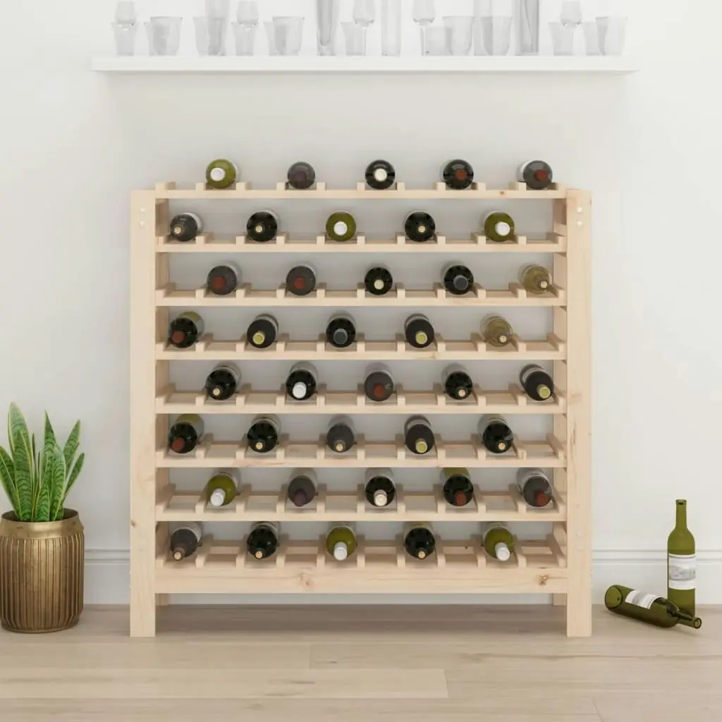 Wine Rack 109.5x30x107.5 cm Solid Wood Pine 822536