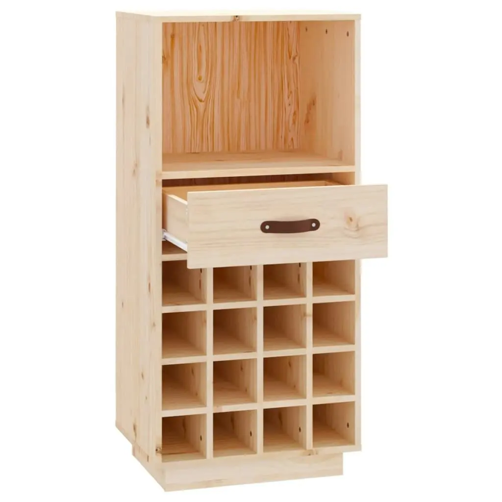 Wine Cabinet 45x34x100 cm Solid Wood Pine 821532