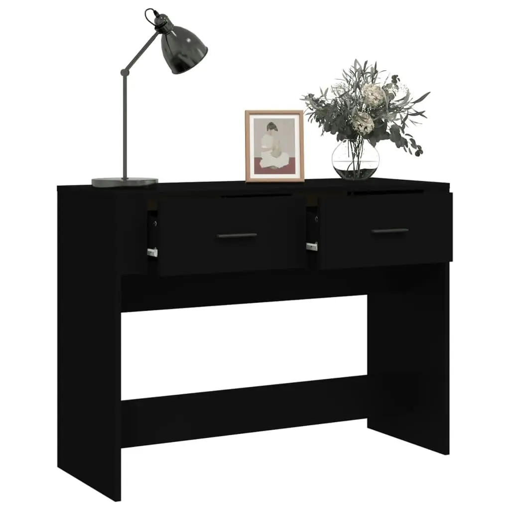 Console Table Black 100x39x75 cm Engineered Wood 816777