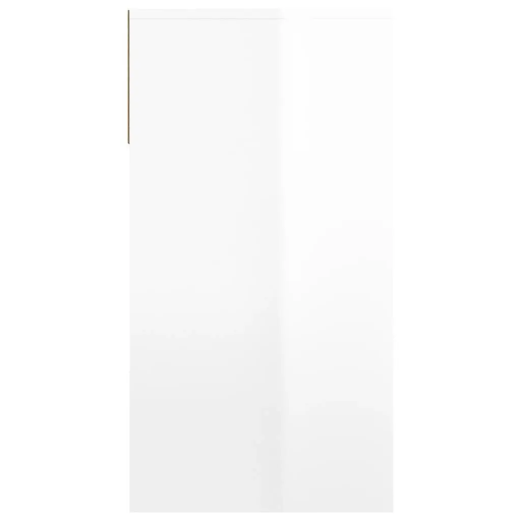 Console Table High Gloss White 100x39x75 cm Engineered Wood 816778