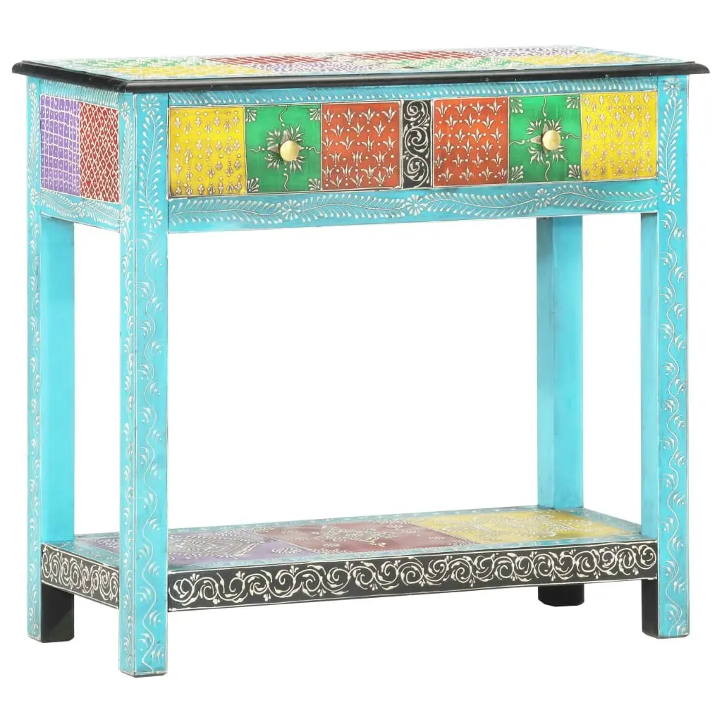 Hand Painted Console Table 80x35x75 cm Solid Mango Wood 286160