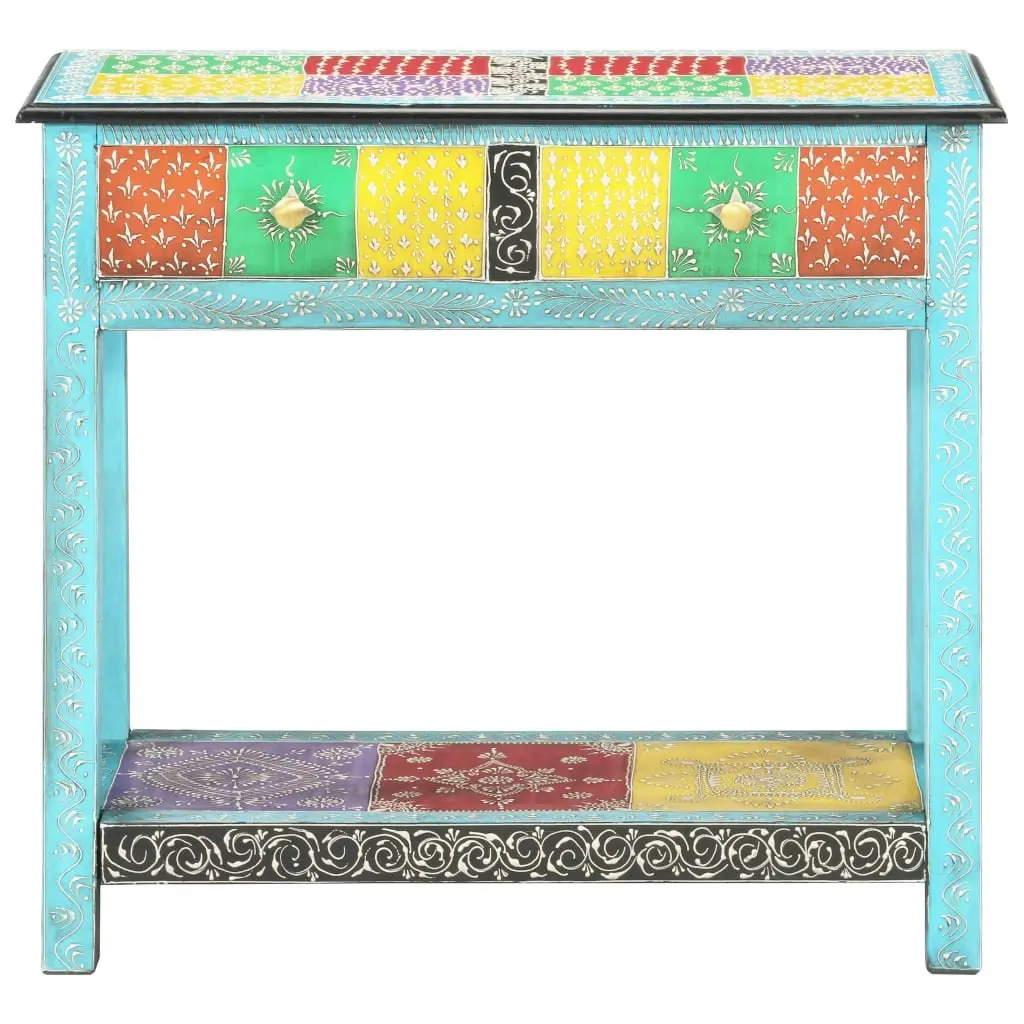 Hand Painted Console Table 80x35x75 cm Solid Mango Wood 286160