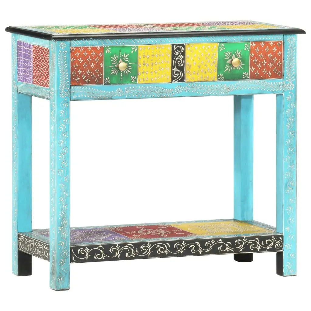 Hand Painted Console Table 80x35x75 cm Solid Mango Wood 286160