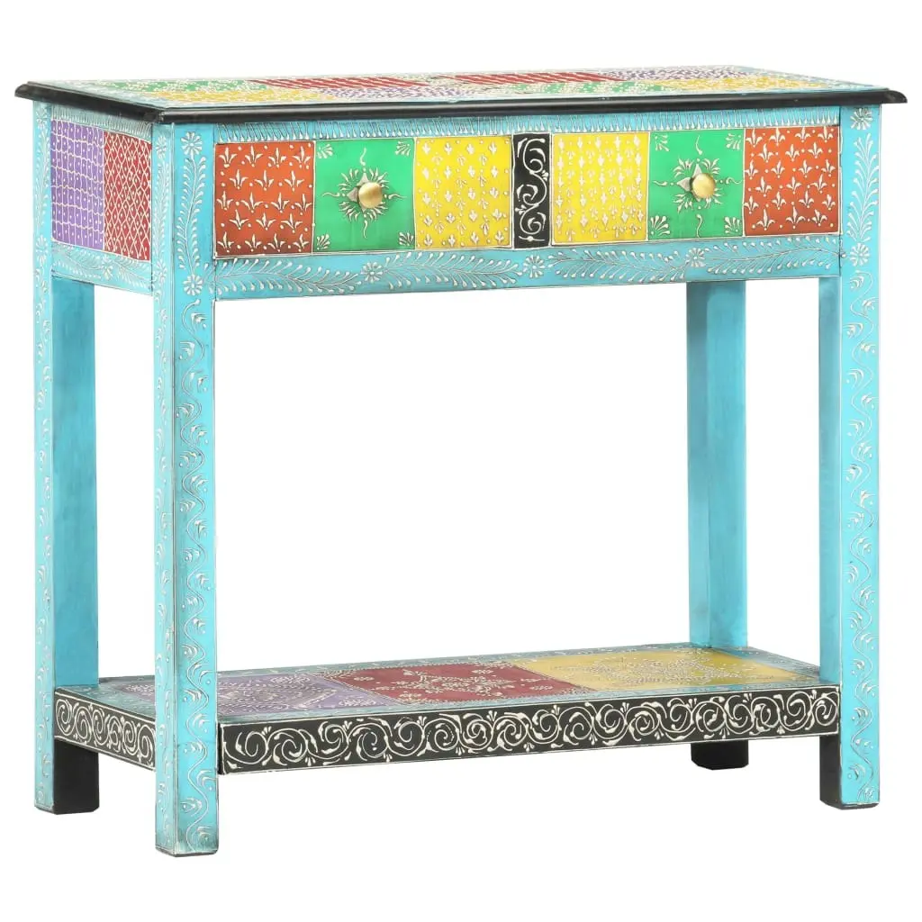 Hand Painted Console Table 80x35x75 cm Solid Mango Wood 286160