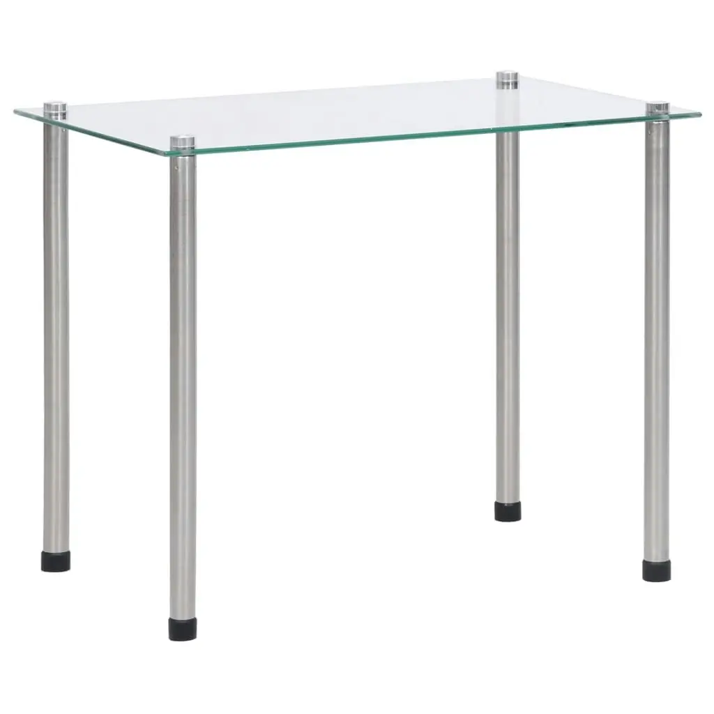 Nesting Tables 3 pcs Transparent Tempered Glass 249528