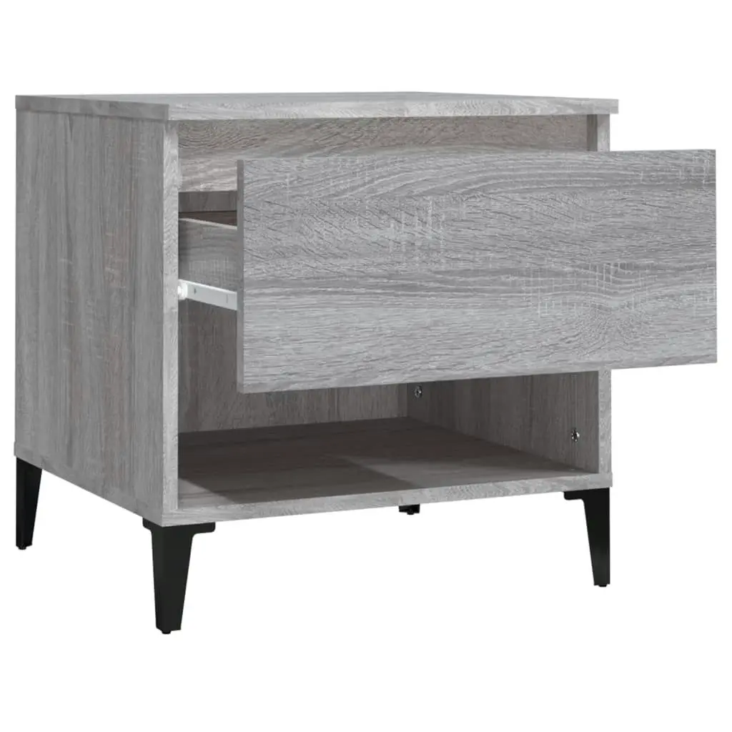 Side Table Grey Sonoma 50x46x50 cm Engineered Wood 819560