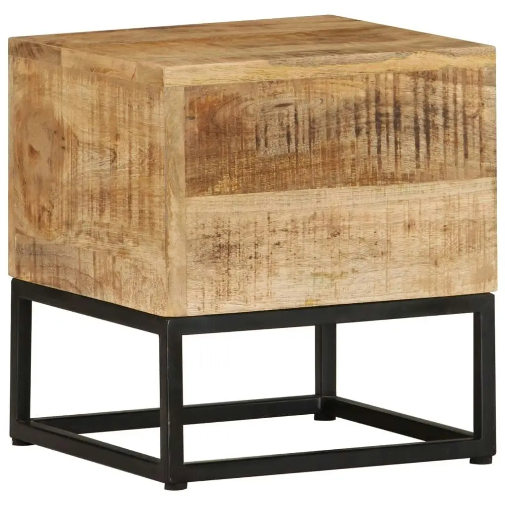 Side Table 30x30x33 cm Rough Mango Wood 320814