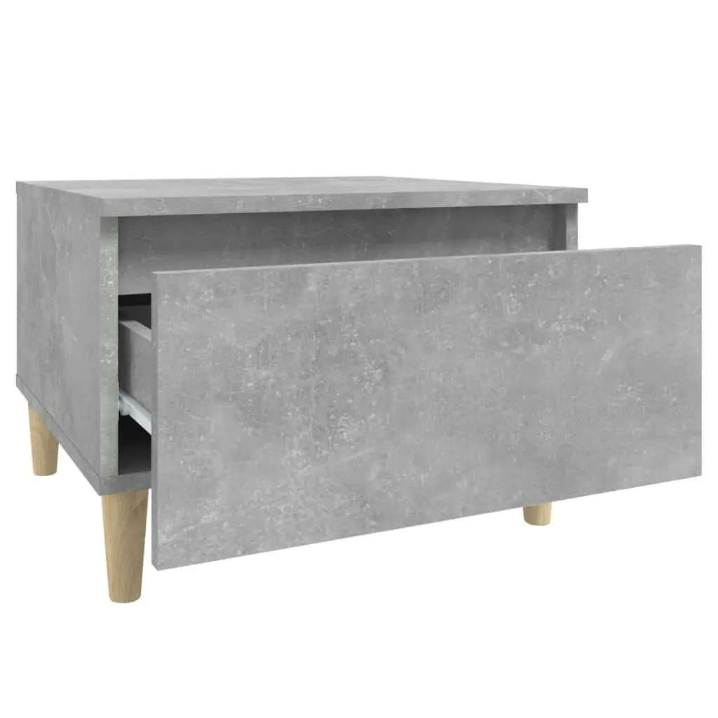 Side Table Concrete Grey 50x46x35 cm Engineered Wood 819508