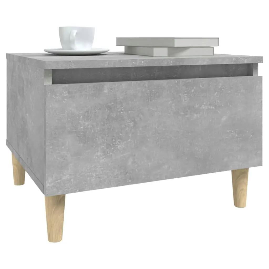 Side Table Concrete Grey 50x46x35 cm Engineered Wood 819508