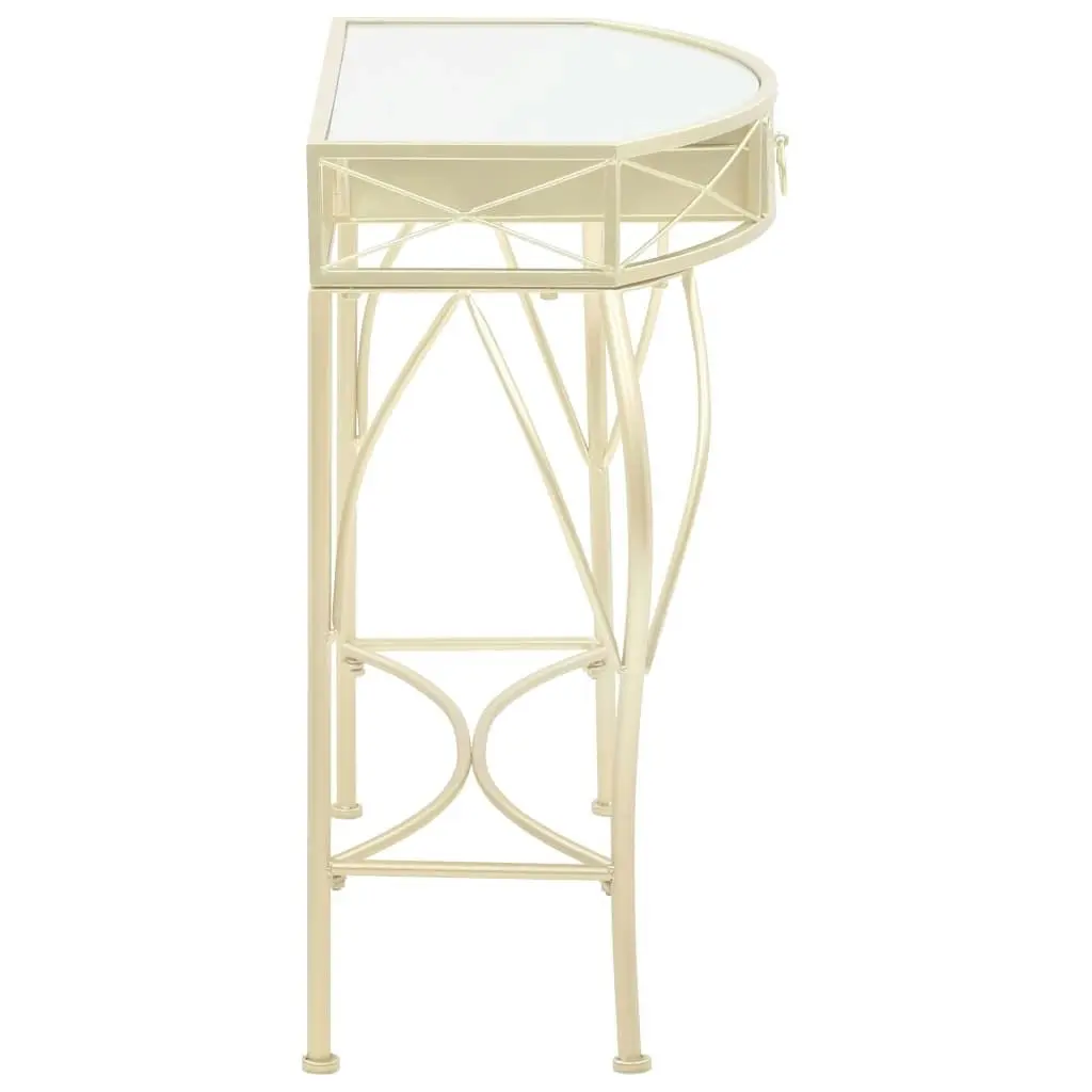 Side Table French Style Metal 82x39x76 cm Gold 245936