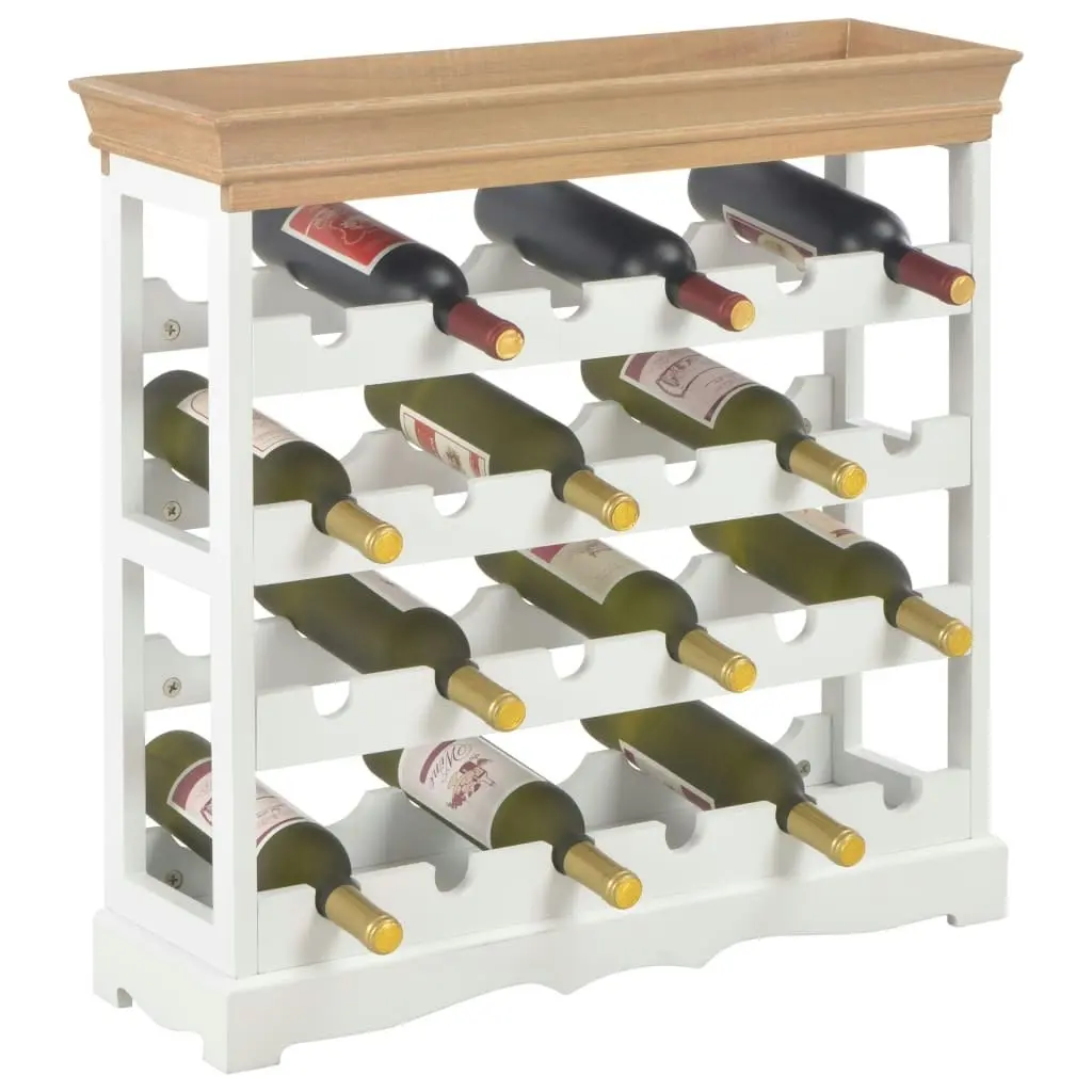 Wine Cabinet White 70x22.5x70.5 cm MDF 280065