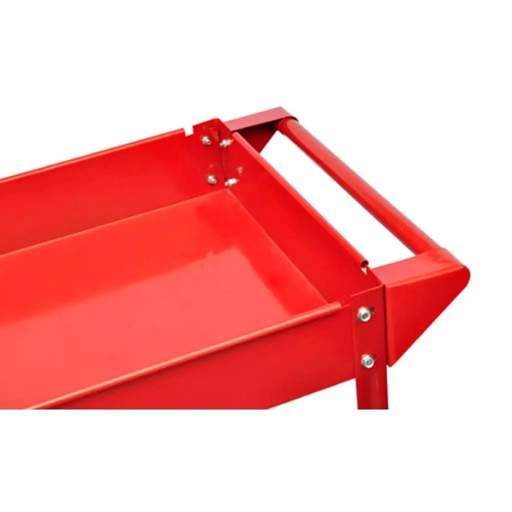 2 x Workshop Tool Trolley 100 kg 2 Shelves 140155