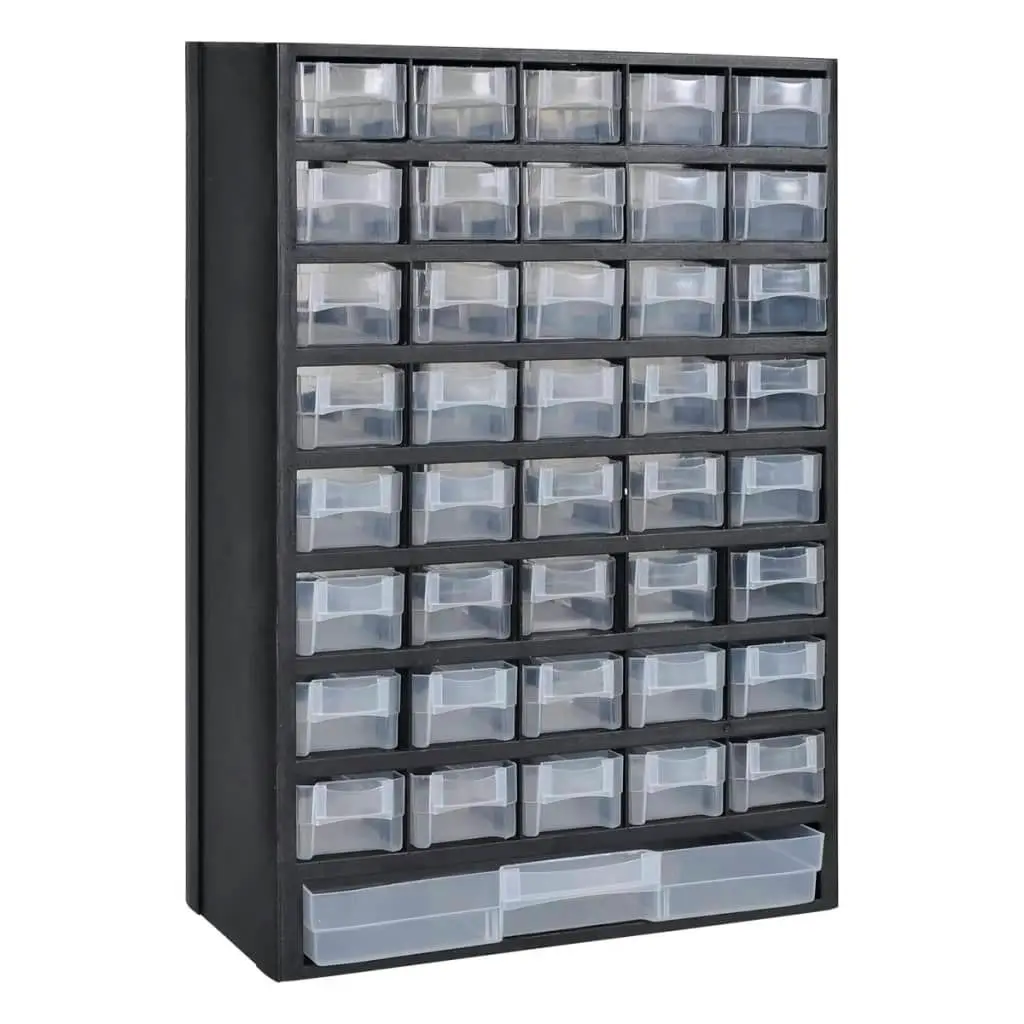 41-Drawer Storage Cabinet Tool Box 2 pcs Plastic 275657