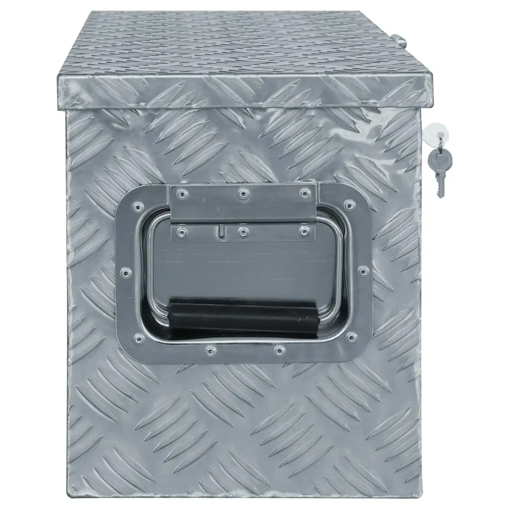 Aluminium Box 80x30x35 cm Silver 142939