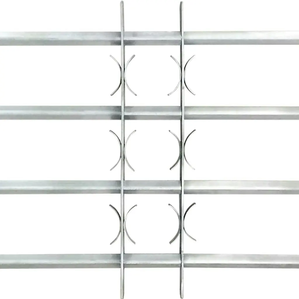 Adjustable Security Grille for Windows with 4 Crossbars 700-1050 mm 141386