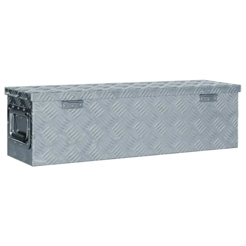 Aluminium Box 80.5x22x22 cm Silver 142937