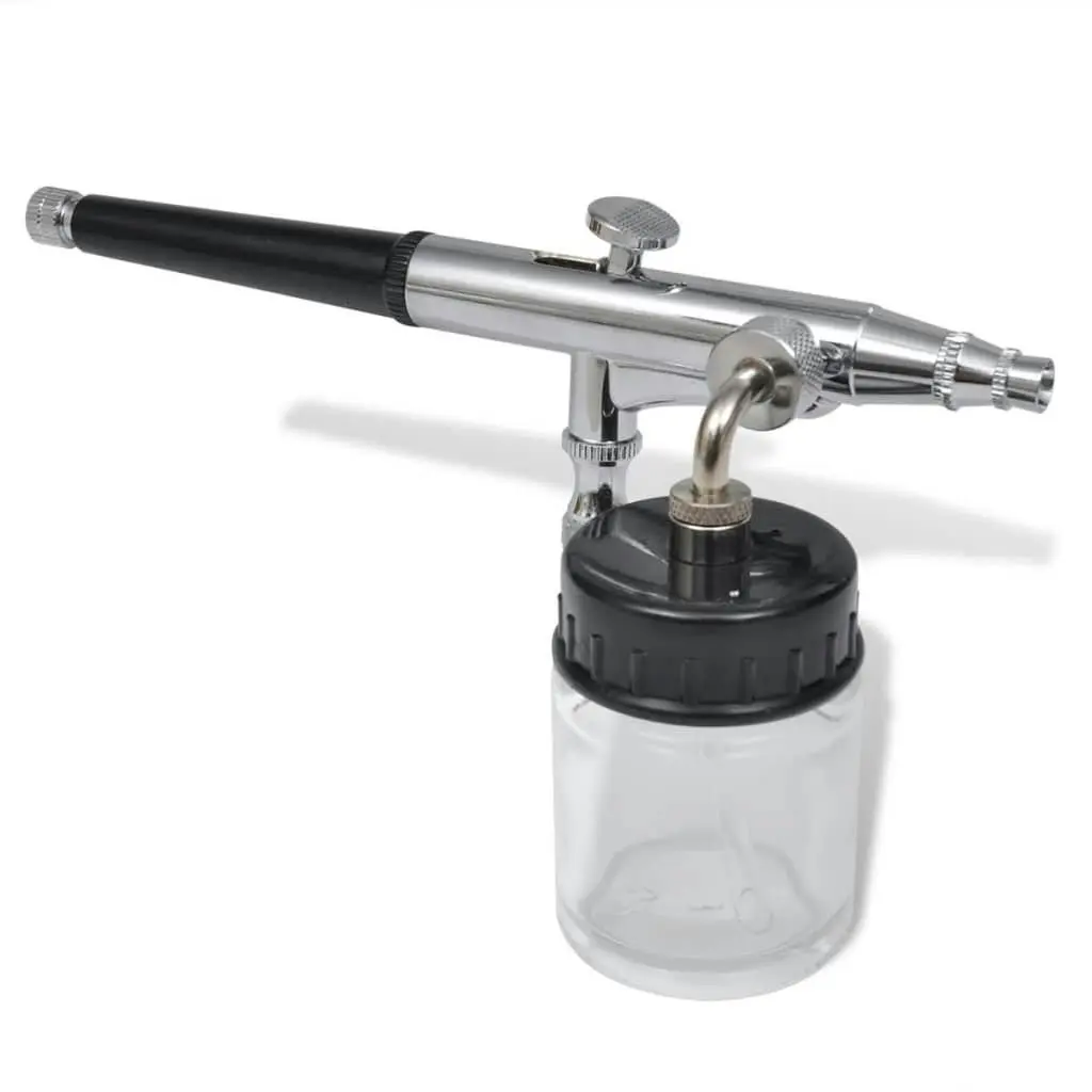 Airbrush Set with Glass Jar 0.2 / 0.3 / 0.5 mm Nozzles 141517