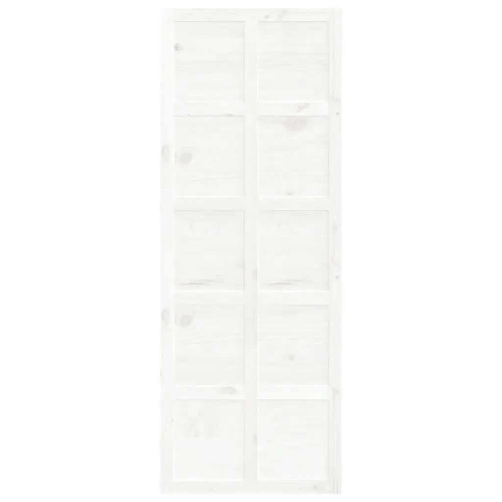 Barn Door White 80x1.8x214 cm Solid Wood Pine 824629