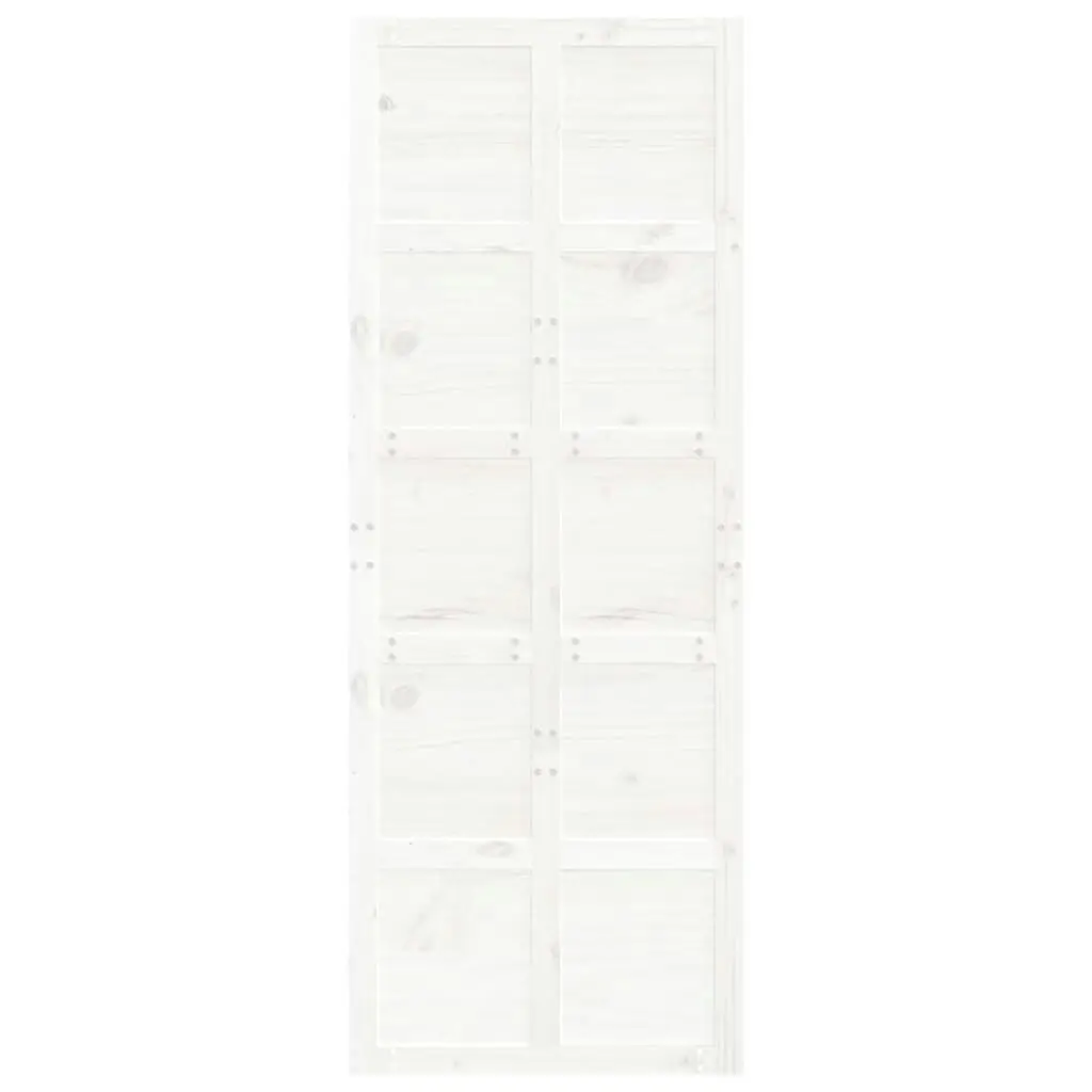 Barn Door White 80x1.8x214 cm Solid Wood Pine 824629