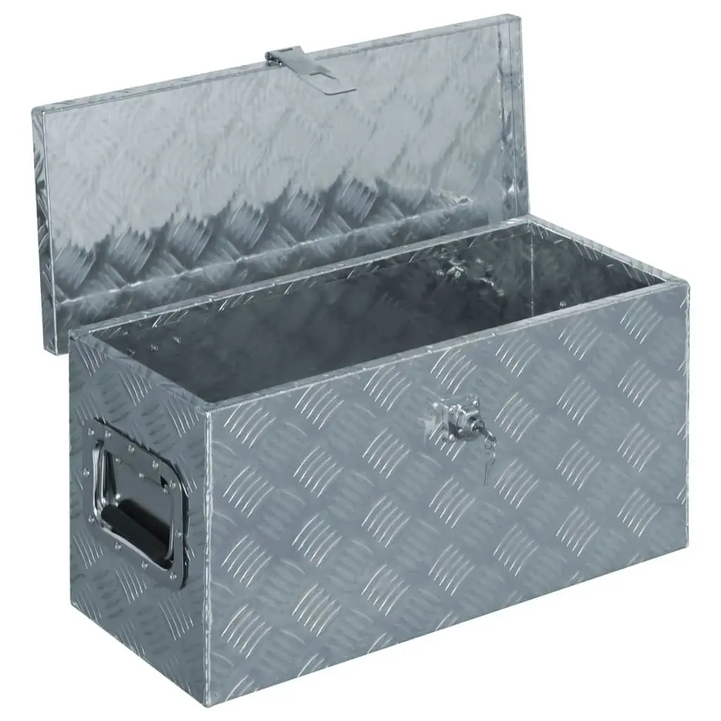 Aluminium Box 61.5x26.5x30 cm Silver 142936