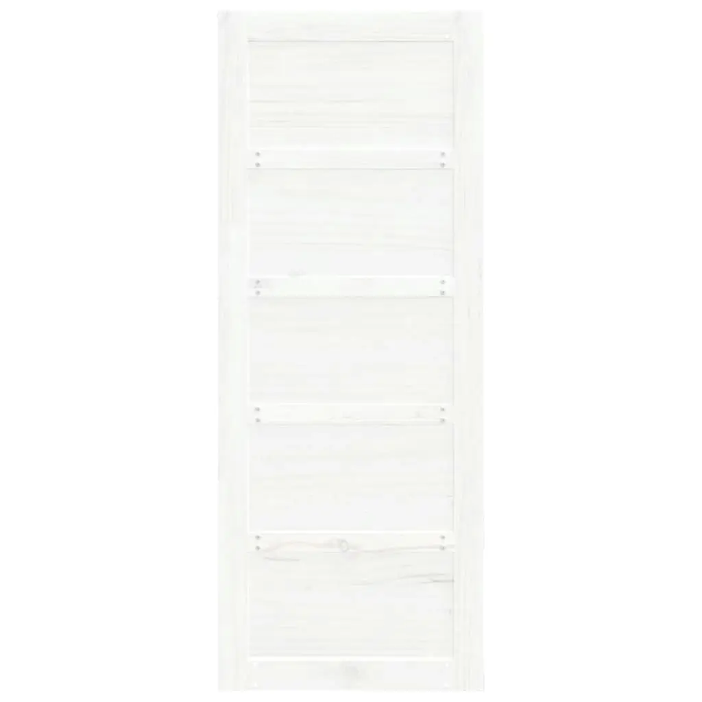 Barn Door White 80x1.8x204.5 cm Solid Wood Pine 824614