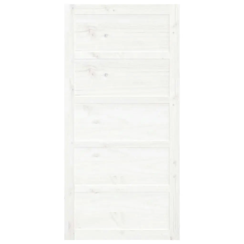 Barn Door White 100x1.8x204.5 cm Solid Wood Pine 824624