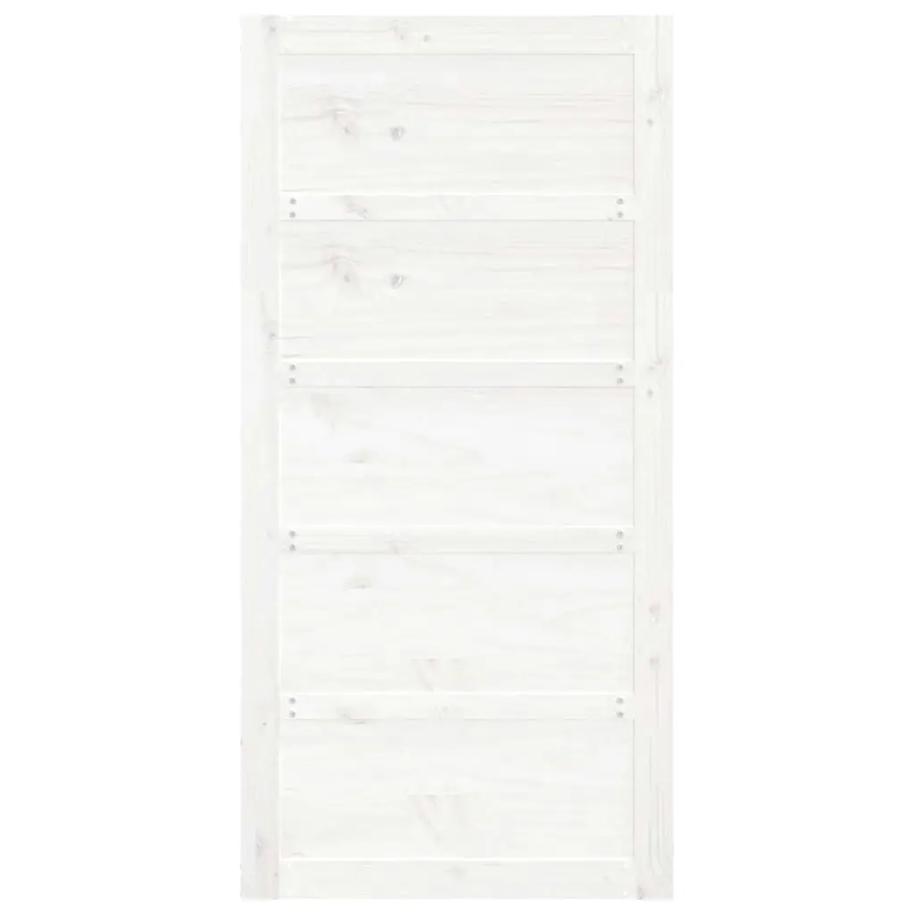 Barn Door White 100x1.8x204.5 cm Solid Wood Pine 824624