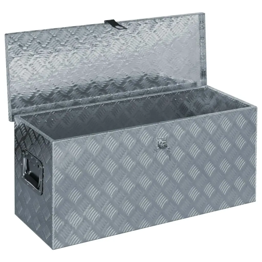 Aluminium Box 90.5x35x40 cm Silver 142940