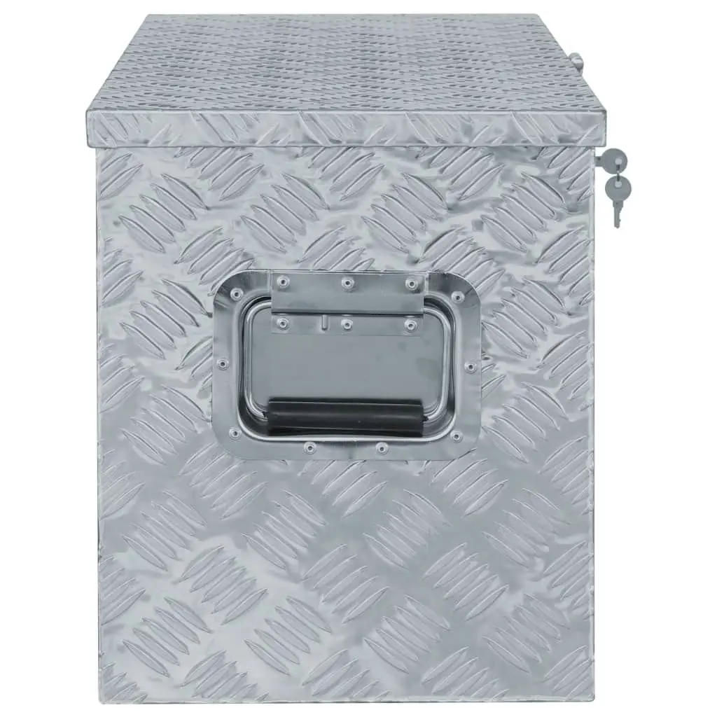 Aluminium Box 90.5x35x40 cm Silver 142940