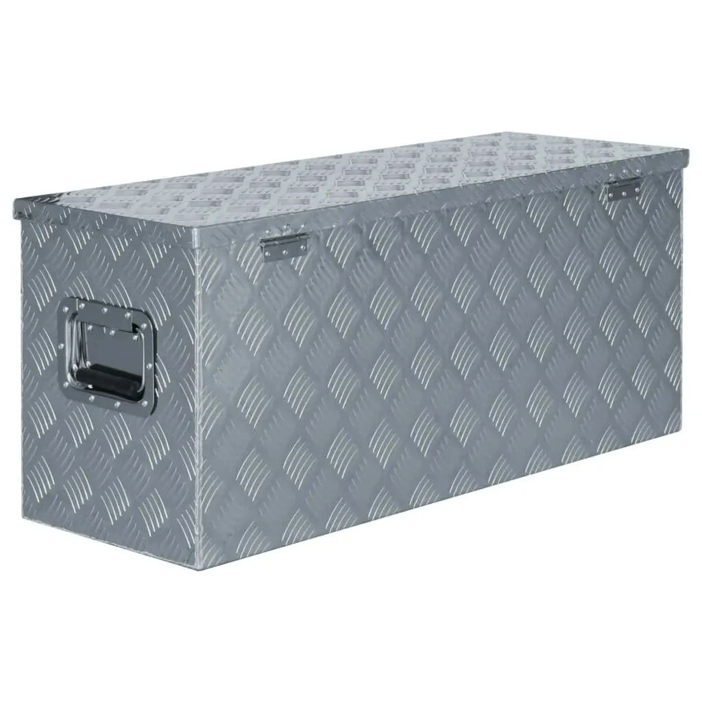 Aluminium Box 90.5x35x40 cm Silver 142940