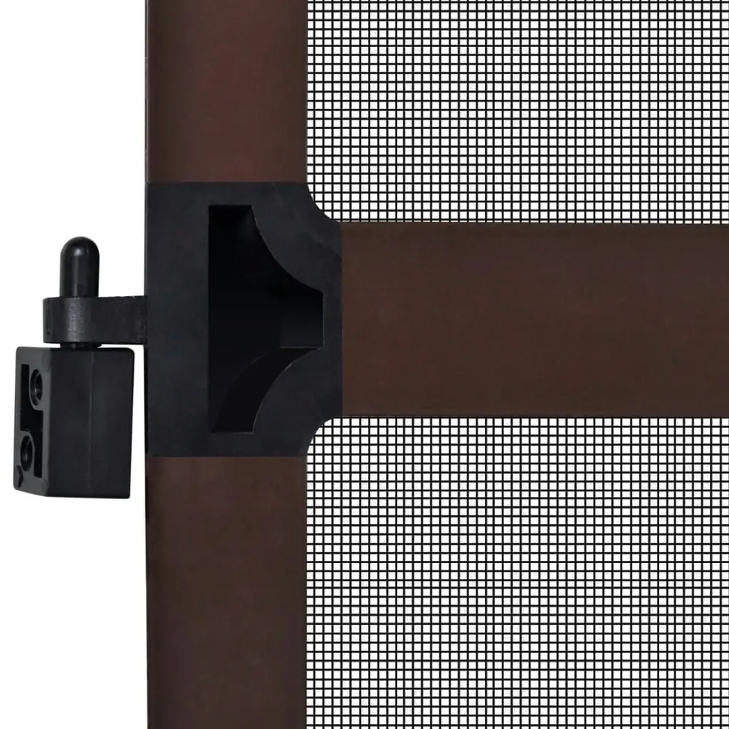 Brown Hinged Insect Screen for Doors 120 x 240 cm 141566