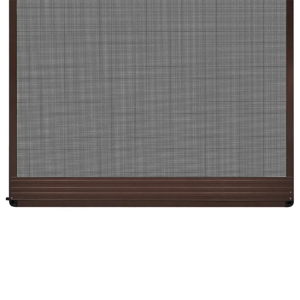 Brown Hinged Insect Screen for Doors 120 x 240 cm 141566