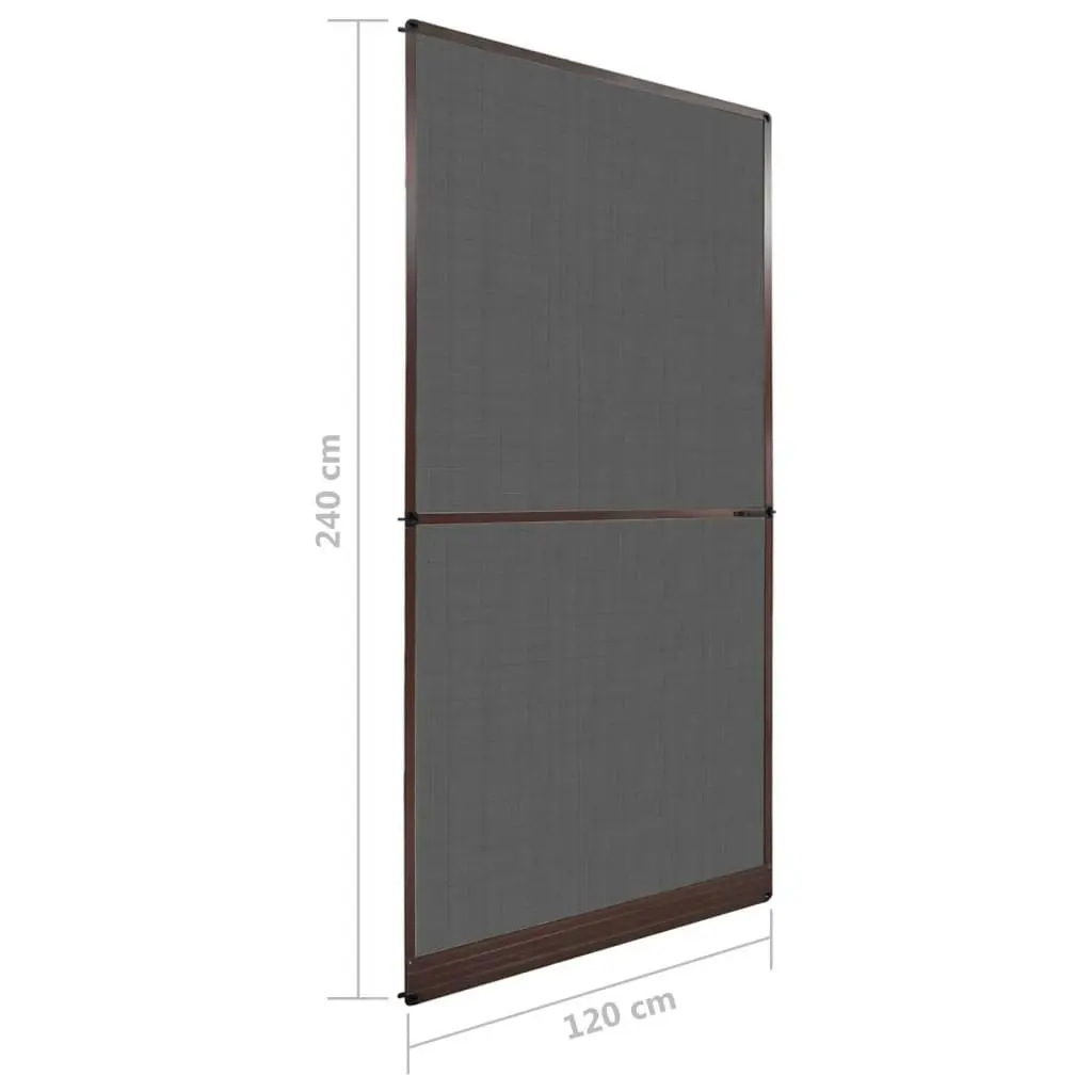 Brown Hinged Insect Screen for Doors 120 x 240 cm 141566