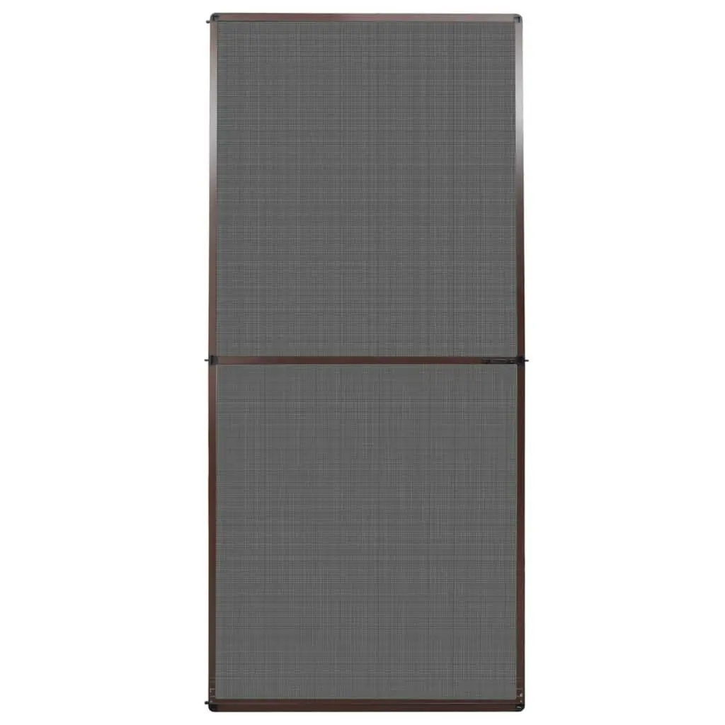 Brown Hinged Insect Screen for Doors 100 x 215 cm 141564