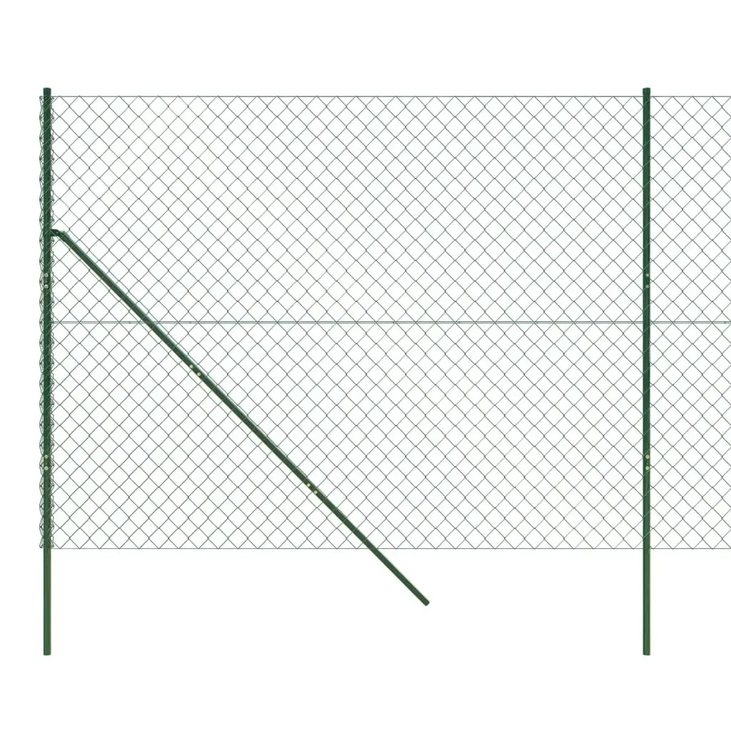 Chain Link Fence Green 1.4x25 m 153915