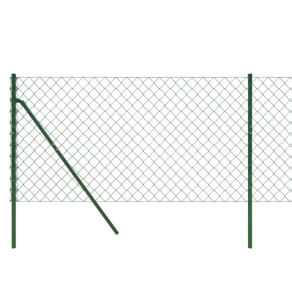 Chain Link Fence Green 0.8x25 m 153912