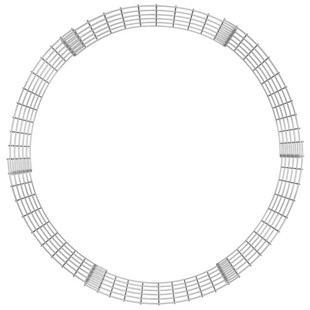 Circular Gabion Pole Galvanised Steel Ø100x50 cm 152017