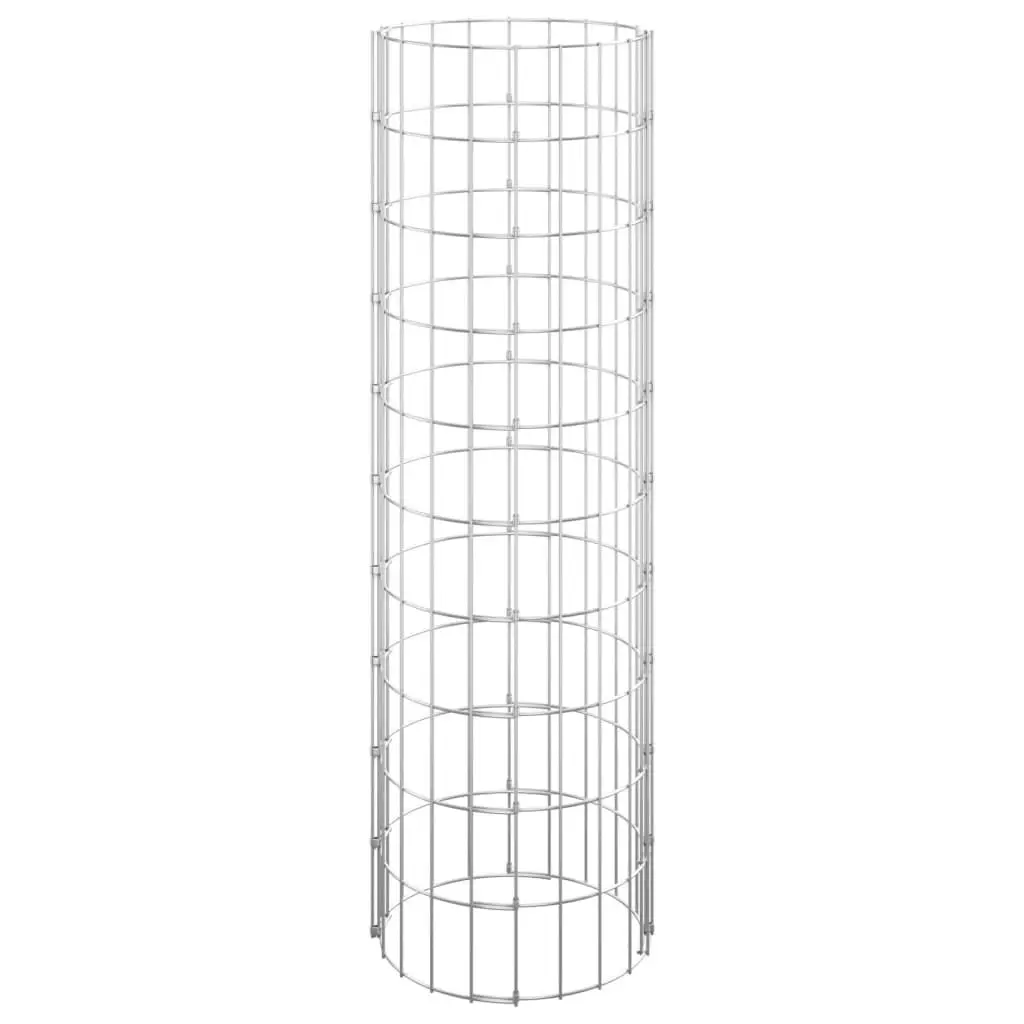 Circular Gabion Pole Galvanised Steel Ø30x100 cm 152012