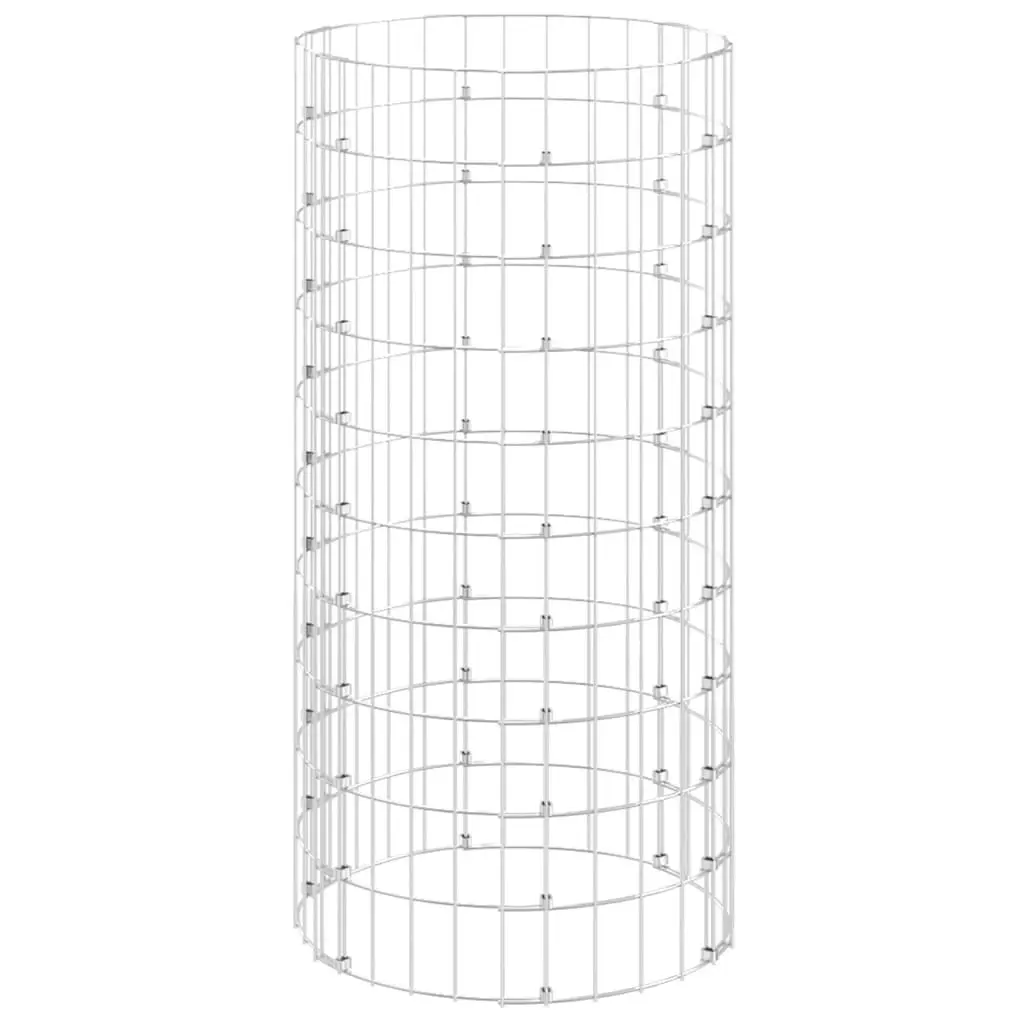 Circular Gabion Pole Galvanised Steel Ø50x100 cm 152016