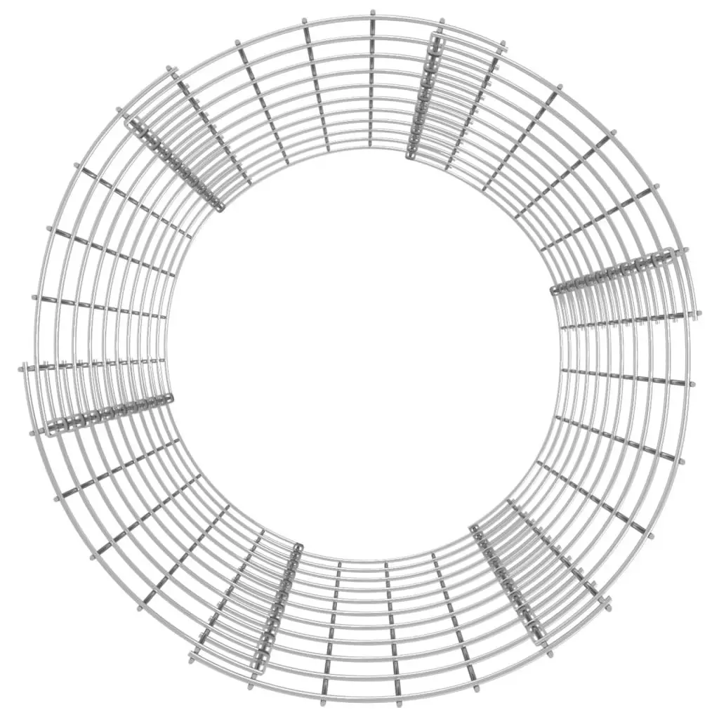 Circular Gabion Pole Galvanised Steel Ø50x100 cm 152016