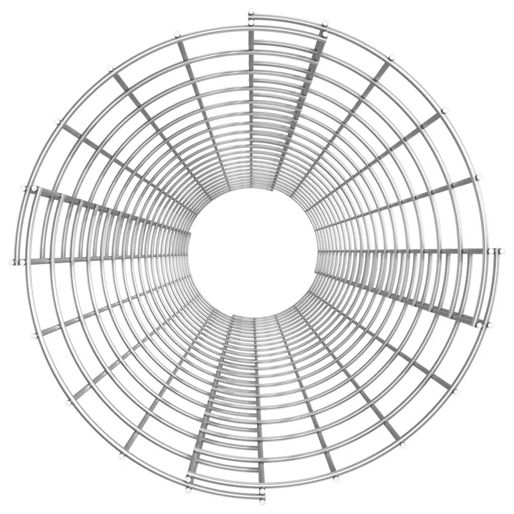 Circular Gabion Pole Galvanised Steel Ã˜30x200 cm 152014