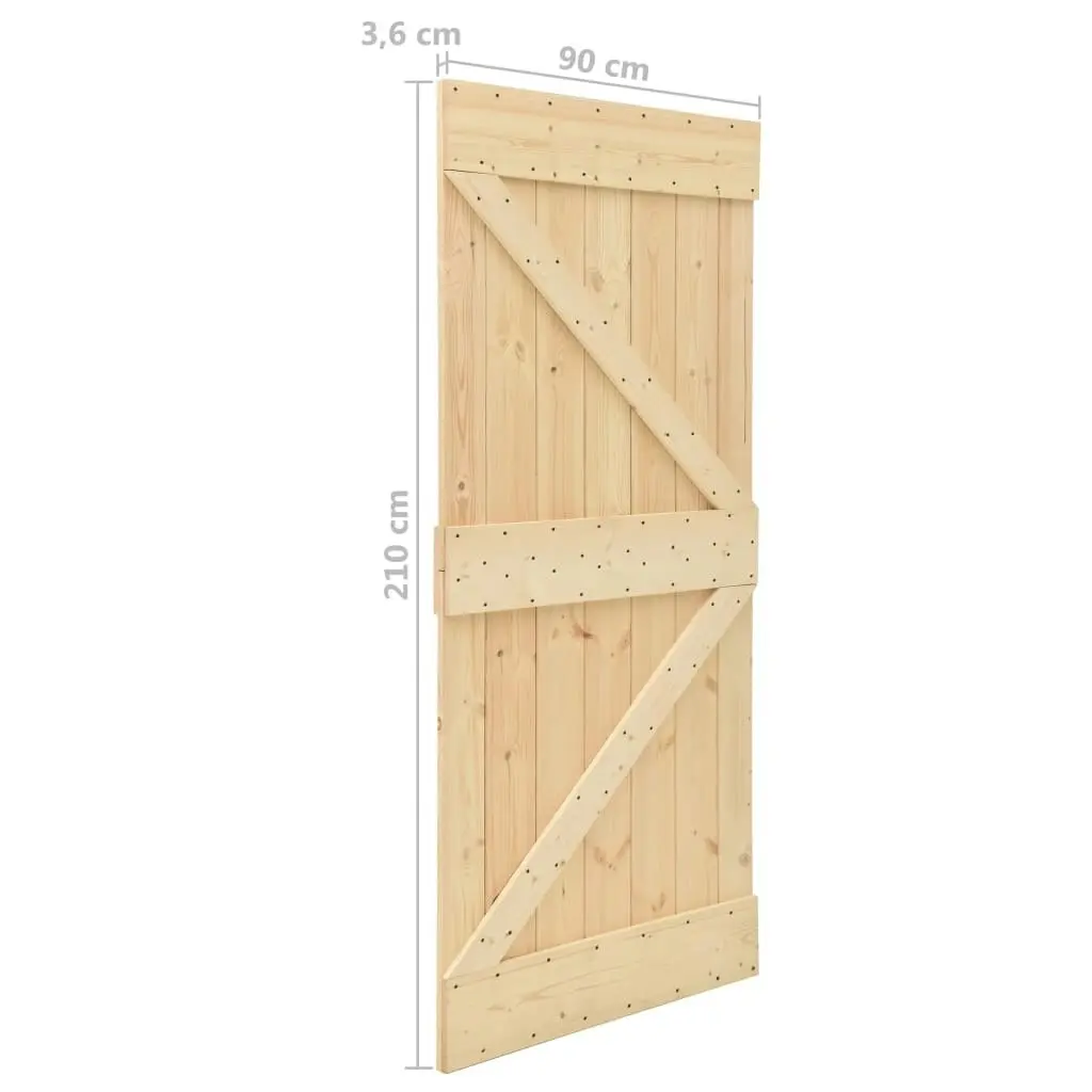 Door 90x210 cm Solid Pine Wood 289108