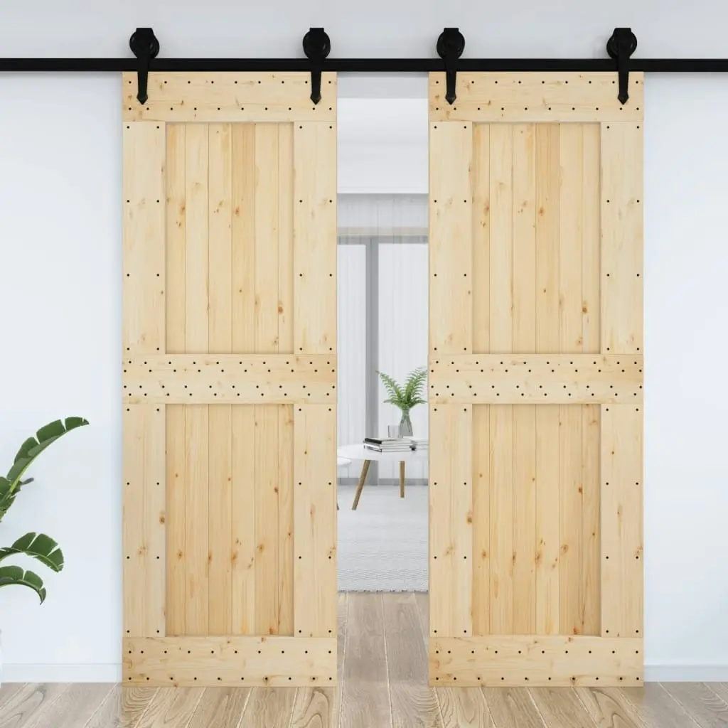 Door NARVIK 80x210 cm Solid Wood Pine 154437